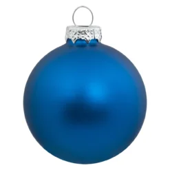 40ct Shiny And Matte Royal Blue And Silver Glass Ball Christmas Ornaments 2.5" (63mm) -Christmas Trees Shop northlight wy04141 3 92239.1667488331