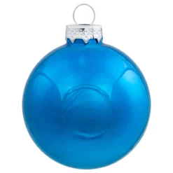 40ct Shiny And Matte Royal Blue And Silver Glass Ball Christmas Ornaments 2.5" (63mm) -Christmas Trees Shop northlight wy04141 4 12556.1667488331