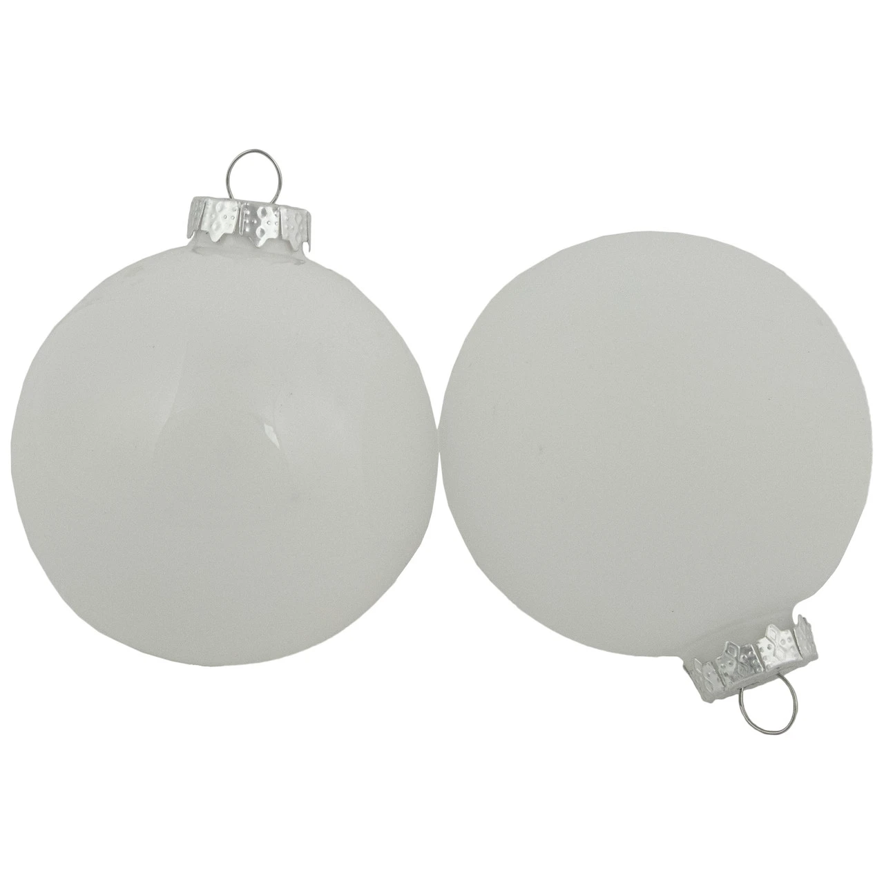 96ct Red And White 3-Finish Christmas Glass Ball Ornaments 3.25" (80mm) 3 96ct Red And White 3-Finish Christmas Glass Ball Ornaments 3.25" (80mm) - Image 3