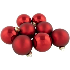 96ct Shiny And Matte Red Glass Ball Christmas Ornaments 3.25 (80mm) 10 96ct Shiny And Matte Red Glass Ball Christmas Ornaments 3.25 (80mm) -Christmas Trees Shop northlight wy15212 3 26295.1677045717