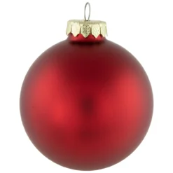 72ct Red 2-Finish Glass Christmas Ball Ornaments 4" (100mm) -Christmas Trees Shop northlight wy15217 2 84056.1677088228