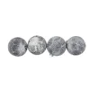 4ct White And Gray Antique Glass Christmas Ball Ornaments 4" (100mm)