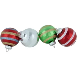12ct Multi Color Vintage Design Glass Ball Christmas Ornaments 2.25" (55mm) -Christmas Trees Shop northlight wy15235 3 54662.1677102524