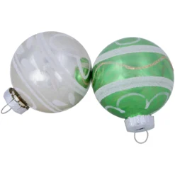 12ct Multi Color Vintage Design Glass Ball Christmas Ornaments 2.25" (55mm) -Christmas Trees Shop northlight wy15235 6 00240.1677102525