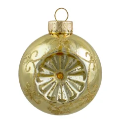 6ct Gold 2-Finish Retro Reflector Glass Christmas Ball Ornaments 2.75" (70mm) 6 6ct Gold 2-Finish Retro Reflector Glass Christmas Ball Ornaments 2.75" (70mm) -Christmas Trees Shop northlight wy27596 2 91844.1667572617