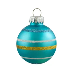 10ct Green And Blue Matte Glass Christmas Ball Ornaments 1.75" (45mm) -Christmas Trees Shop northlight wy27597 2 26764.1667572618