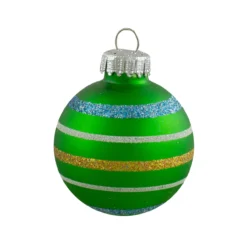 10ct Green And Blue Matte Glass Christmas Ball Ornaments 1.75" (45mm) -Christmas Trees Shop northlight wy27597 5 28214.1667572619