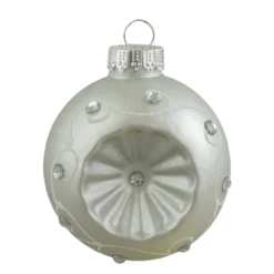 6ct Red And Silver Retro Reflector Matte Glass Christmas Ball Ornament Set 3.25" (82mm) 6 6ct Red And Silver Retro Reflector Matte Glass Christmas Ball Ornament Set 3.25" (82mm) -Christmas Trees Shop northlight wy27598 2 56250.1667529970