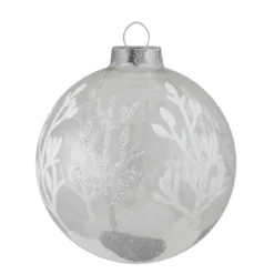4ct Silver And Clear Glass 2-Finish Christmas Ball Ornaments 3.25-Inch (80mm) -Christmas Trees Shop northlight wy88855 2 updated 56654.1667573738