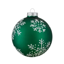 Set Of 4 Dark Blue And Green Glass Matte Christmas Ball Ornaments 2.5-Inch -Christmas Trees Shop northlight wy88860 fix 3 63479.1667560490