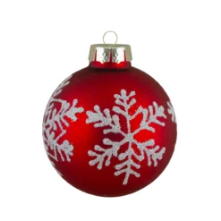 Set Of 12 Red Glass Christmas Ornaments 1.75-Inch (45mm) -Christmas Trees Shop northlight wy88876 fix 2 36071.1669835061