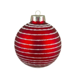 Set Of 12 Red Glass Christmas Ornaments 1.75-Inch (45mm) -Christmas Trees Shop northlight wy88876 fix 3 57422.1669835061