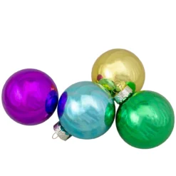 Set Of 9 Assorted Glass Ball Hanging Christmas Ball Ornaments 2.25-Inch (57mm) -Christmas Trees Shop northlight wy88880 3 92747.1671838847