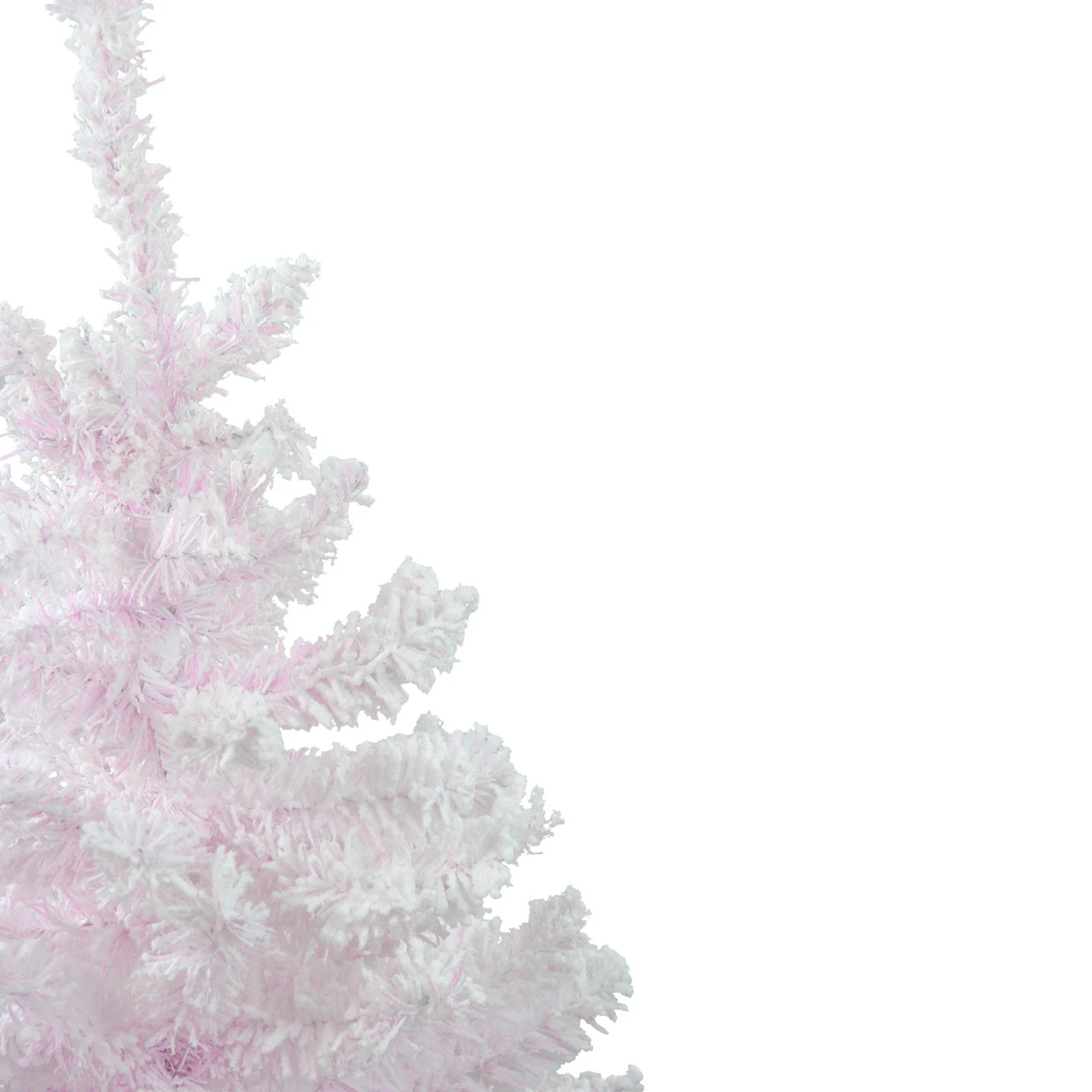 3' Medium Flocked Madeline Pink Spruce Artificial Christmas Tree, Unlit 2 3' Medium Flocked Madeline Pink Spruce Artificial Christmas Tree, Unlit - Image 2