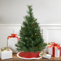 2' Pre-Lit Medium Royal Pine Artificial Christmas Tree - Multicolor Lights