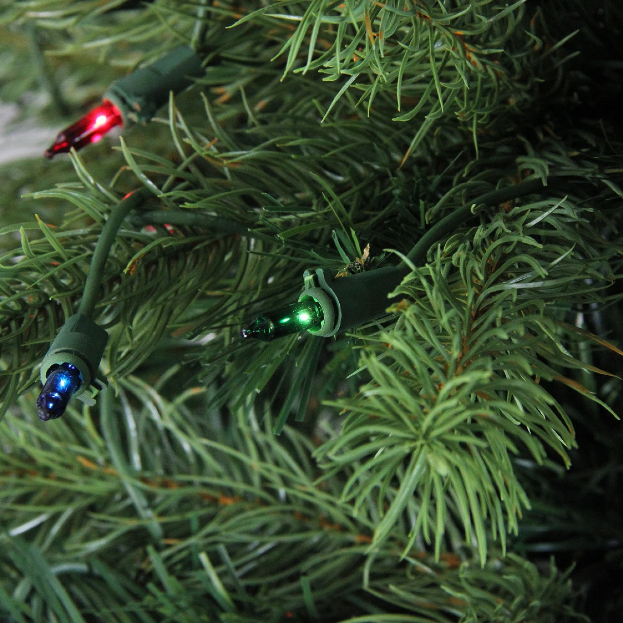 4' Pre-Lit Full Noble Fir Artificial Christmas Tree - Multi-Color Lights 3 4' Pre-Lit Full Noble Fir Artificial Christmas Tree - Multi-Color Lights - Image 3