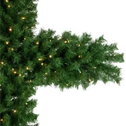 7' Pre-Lit Artificial Pine Christmas Cross - Warm White LED Lights -Christmas Trees Shop northlight z94305 04 34797.1683905723