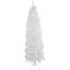 7.5' Pre-Lit Rapids White Pine Pencil Artificial Christmas Tree, Clear Lights