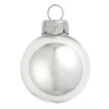 2ct Silver Glass Shiny Christmas Ball Ornaments 6" (150mm)