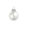 4ct Shiny Silver Glass Ball Christmas Ornaments 4.75" (120mm)
