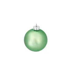 6ct Patina Green Matte Glass Christmas Ball Ornaments 4" (100mm)