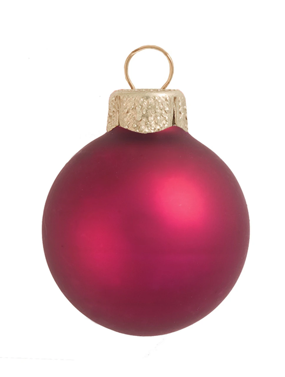 40ct Berry Red Matte Glass Ball Christmas Ornaments 1.25" (30mm) 1 40ct Berry Red Matte Glass Ball Christmas Ornaments 1.25" (30mm)