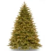 7.5' Pre-Lit Nordic Spruce Contemporary Artificial Christmas Tree, Clear Lights