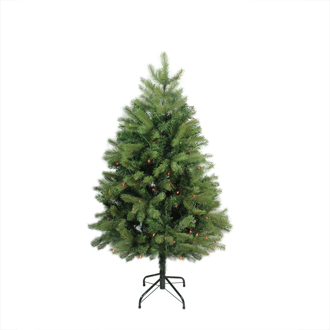 4' Pre-Lit Full Noble Fir Artificial Christmas Tree - Multi-Color Lights 1 4' Pre-Lit Full Noble Fir Artificial Christmas Tree - Multi-Color Lights