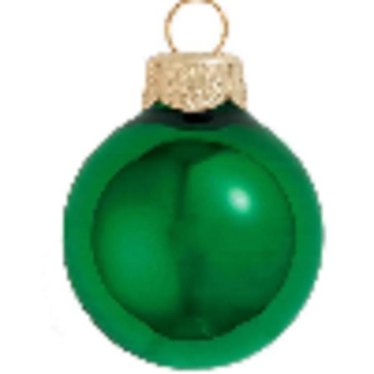 8ct Green Shiny Glass Christmas Ball Ornaments 3.25" (82mm) 1 8ct Green Shiny Glass Christmas Ball Ornaments 3.25" (82mm)
