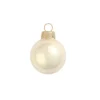 2ct Champagne Gold Glass Pearl Christmas Ball Ornaments 6" (150mm)
