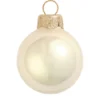 40ct Champagne Gold Pearl Finish Christmas Ball Ornaments 1.5" (40mm)
