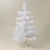 2' Pre-Lit Slim White Tinsel Artificial Christmas Tree - Multi Lights
