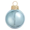 40ct Sky Blue Shiny Glass Christmas Ball Ornaments 1.5" (40mm)