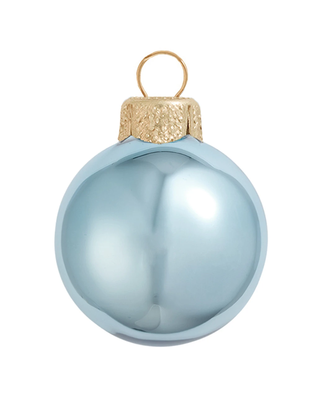 40ct Sky Blue Shiny Glass Christmas Ball Ornaments 1.5" (40mm) 1 40ct Sky Blue Shiny Glass Christmas Ball Ornaments 1.5" (40mm)