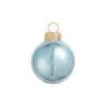 8ct Sky Blue Shiny Glass Christmas Ball Ornaments 3.25" (80mm)