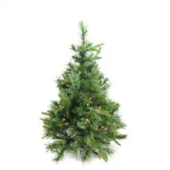 3' X 29" Pre-Lit Ashcroft Cashmere Pine Full Artificial Christmas Tree - Clear Dura Lights
