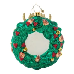 Christopher Radko Rustic Reindeer Wreath Glass Christmas Ornament 1021164 5 Christopher Radko Rustic Reindeer Wreath Glass Christmas Ornament 1021164 -Christmas Trees Shop radko201021164 3 98686.1676498465