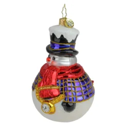 Christopher Radko Jolly All- A-Round Snowman Glass Christmas Ornament 1019774 -Christmas Trees Shop radko 1019774 3 93662.1684421150