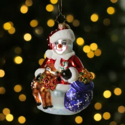 Christopher Radko Frosty And Baby Fawn Glass Christmas Ornament 1019981 -Christmas Trees Shop radko 1019981 5 04473.1684420686