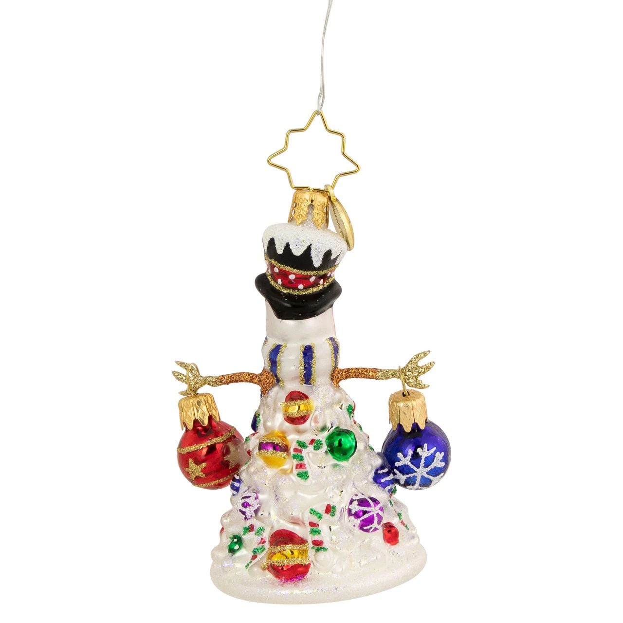 Christopher Radko Quite A Lively Tree Gem Snowman Glass Christmas Ornament 1020648 5 Christopher Radko Quite A Lively Tree Gem Snowman Glass Christmas Ornament 1020648 - Image 5