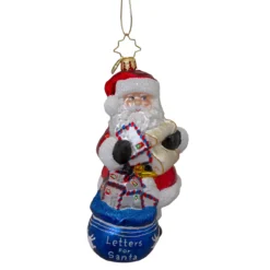 Christopher Radko Notes For Nick Glass Christmas Ornament 1020870