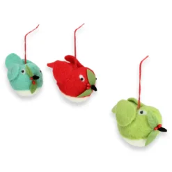 3ct Vibrantly Colored Birds With Holly Berries Christmas Ornaments 5" 5 3ct Vibrantly Colored Birds With Holly Berries Christmas Ornaments 5" -Christmas Trees Shop raz 3819115 03 96318.1667573373
