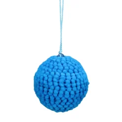 Set Of 4 Vibrantly Colored Knitted Christmas Ball Ornaments 2.5” (63.5mm) -Christmas Trees Shop raz 3827308 2 97183.1667570062