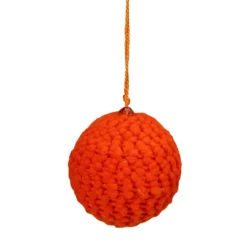 Set Of 4 Vibrantly Colored Knitted Christmas Ball Ornaments 2.5” (63.5mm) -Christmas Trees Shop raz 3827308 4 81178.1667570063