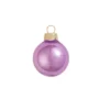 40ct Soft Lavender Pearl Glass Christmas Ball Ornaments 1.5"