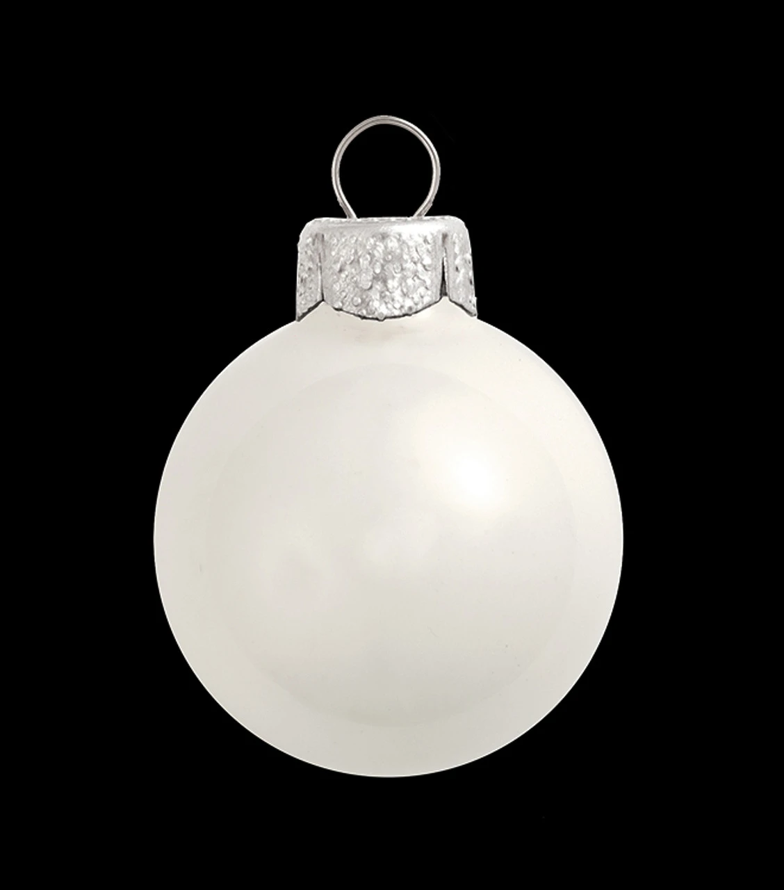 40ct White And Silver Shiny Glass Christmas Ball Ornaments 1.25" (30mm) 2 40ct White And Silver Shiny Glass Christmas Ball Ornaments 1.25" (30mm) - Image 2