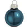 2ct Marine Blue Glass Shiny Christmas Ball Ornaments 6" (150mm)