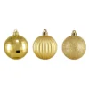 100ct Vegas Gold Shatterproof 3-Finish Christmas Ball Ornaments 2.5" (60mm)