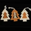 Club Pack Of 36 Inside And Out Tree Ivory And Brown Felt Ornaments