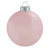 12ct Pink Clear Glass Christmas Ball Ornaments 2.75" (70mm)